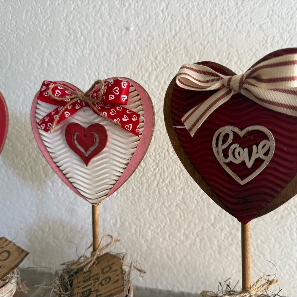 Handmade Heart Topiary Set - Picture 13 of 15